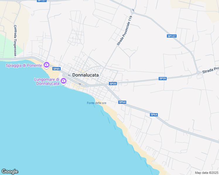 map of restaurants, bars, coffee shops, grocery stores, and more near 201 Via Lecce in Donnalucata
