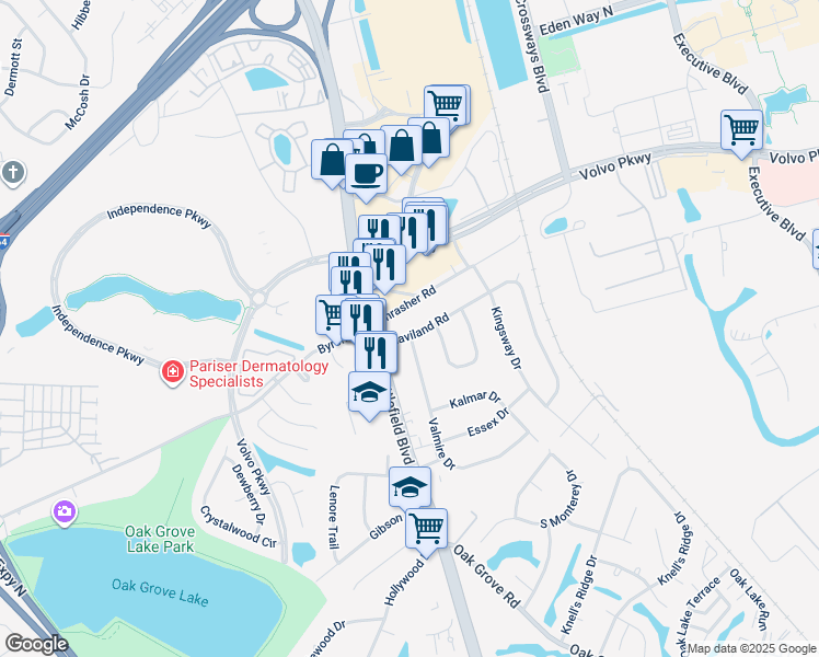 map of restaurants, bars, coffee shops, grocery stores, and more near 116 Haviland Road in Chesapeake