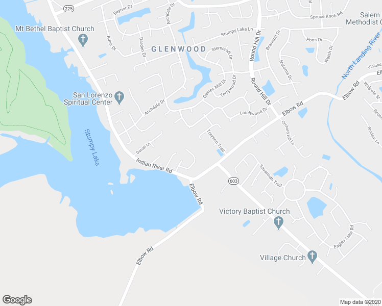 map of restaurants, bars, coffee shops, grocery stores, and more near Gibson Cove Place in Virginia Beach