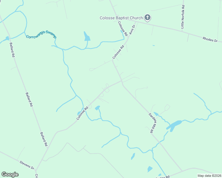 map of restaurants, bars, coffee shops, grocery stores, and more near 27539 Collosse Road in Carrsville