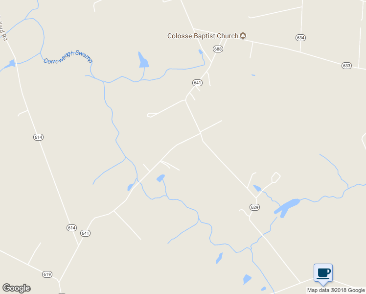 map of restaurants, bars, coffee shops, grocery stores, and more near 27539 Collosse Road in Carrsville