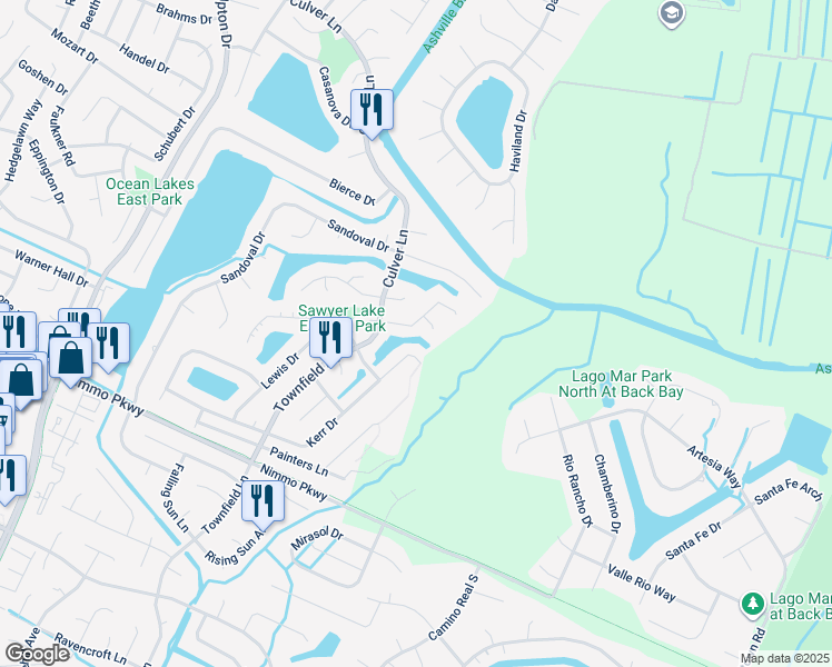 map of restaurants, bars, coffee shops, grocery stores, and more near 837 Ringfield Road in Virginia Beach