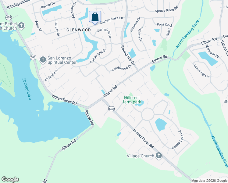 map of restaurants, bars, coffee shops, grocery stores, and more near 4245 Elbow Road in Virginia Beach