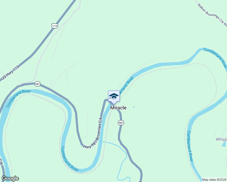 map of restaurants, bars, coffee shops, grocery stores, and more near 7933 State Highway 987 in Miracle