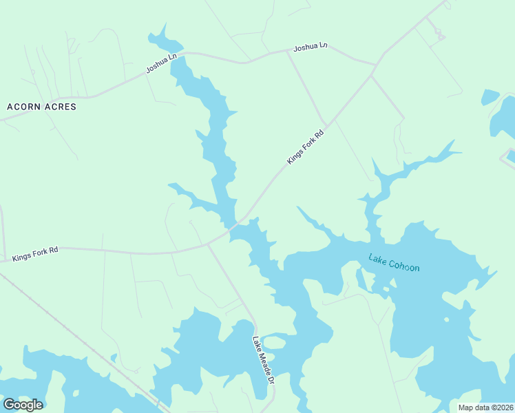 map of restaurants, bars, coffee shops, grocery stores, and more near 2293 Kings Fork Road in Suffolk