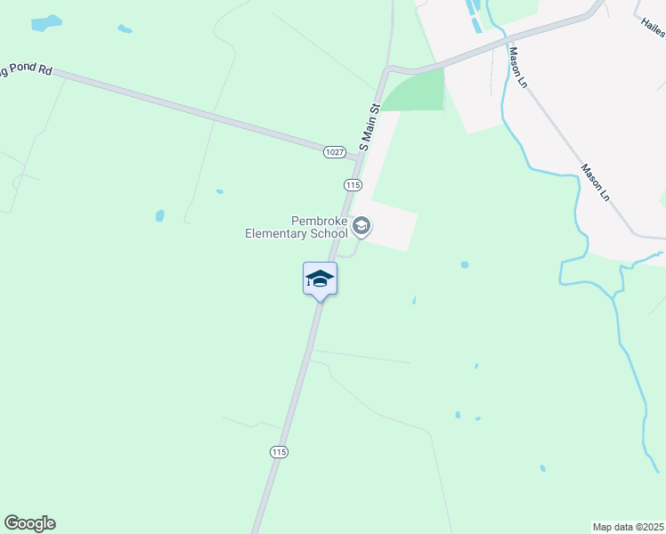 map of restaurants, bars, coffee shops, grocery stores, and more near 1070 Pembroke Oak Grove Road in Pembroke