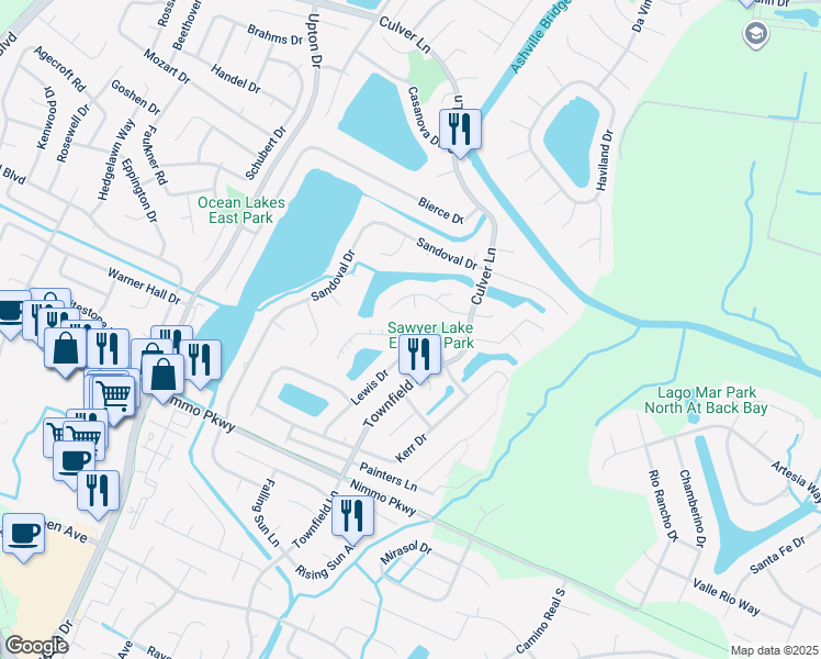 map of restaurants, bars, coffee shops, grocery stores, and more near 924 Gideon Road in Virginia Beach