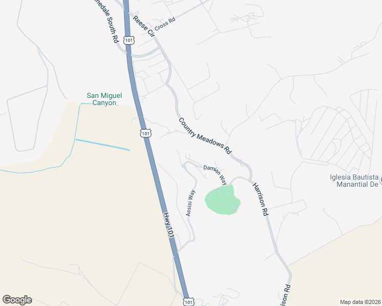 map of restaurants, bars, coffee shops, grocery stores, and more near 17925 Damian Way in Salinas