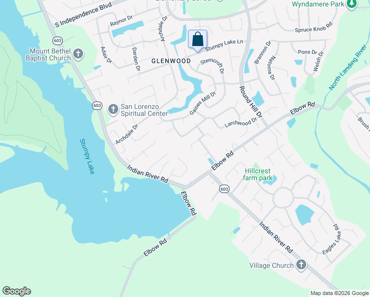 map of restaurants, bars, coffee shops, grocery stores, and more near 4340 Cattingham Lane in Virginia Beach