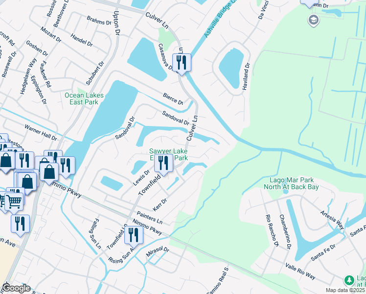 map of restaurants, bars, coffee shops, grocery stores, and more near 901 Chigwell Road in Virginia Beach