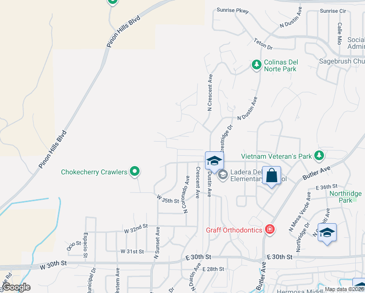 map of restaurants, bars, coffee shops, grocery stores, and more near 104 East Twilight Drive in Farmington