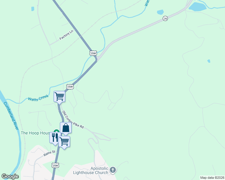 map of restaurants, bars, coffee shops, grocery stores, and more near 400 Buc Road in Williamsburg