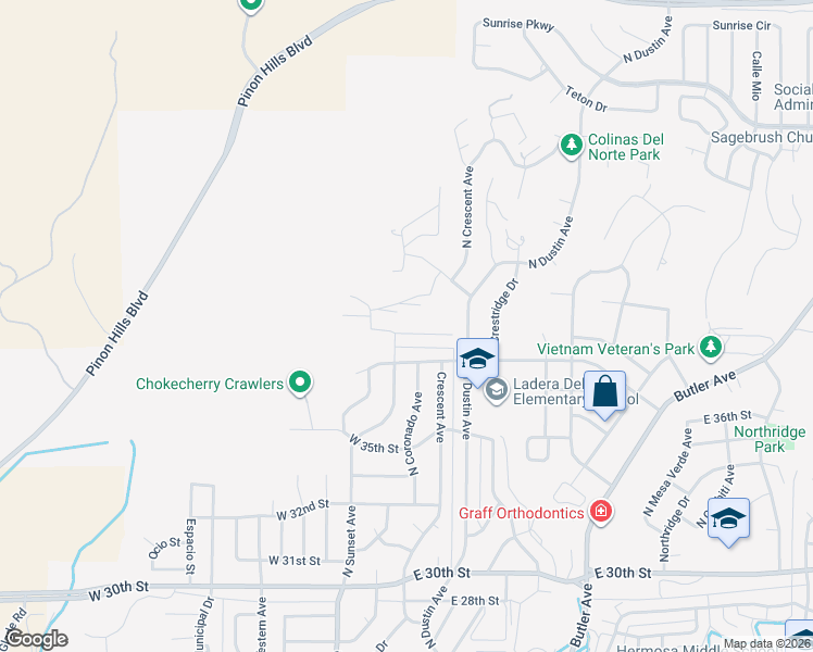 map of restaurants, bars, coffee shops, grocery stores, and more near 104 East Twilight Drive in Farmington