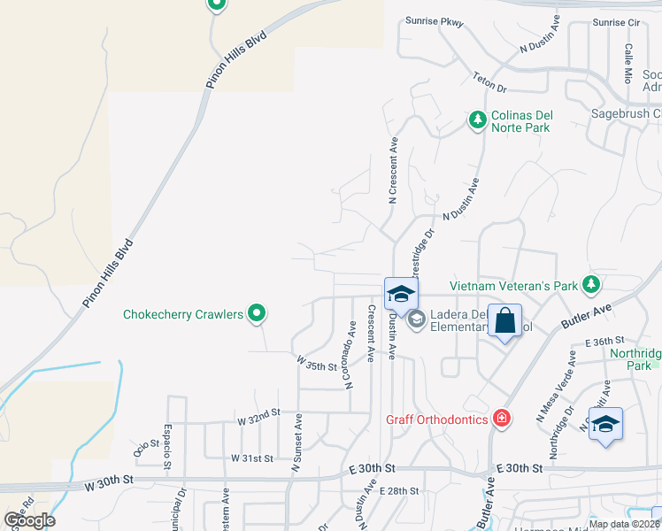 map of restaurants, bars, coffee shops, grocery stores, and more near 104 East Twilight Drive in Farmington