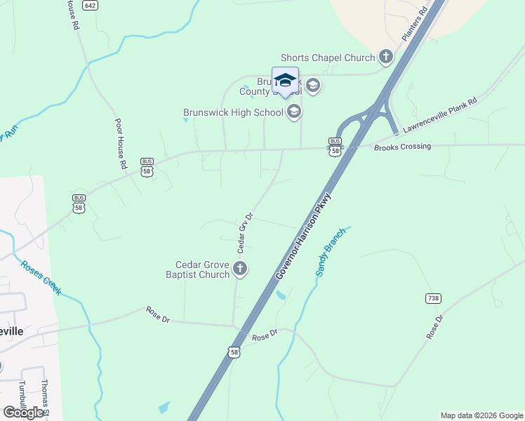 map of restaurants, bars, coffee shops, grocery stores, and more near 400-498 Cedar Grove Road in Lawrenceville