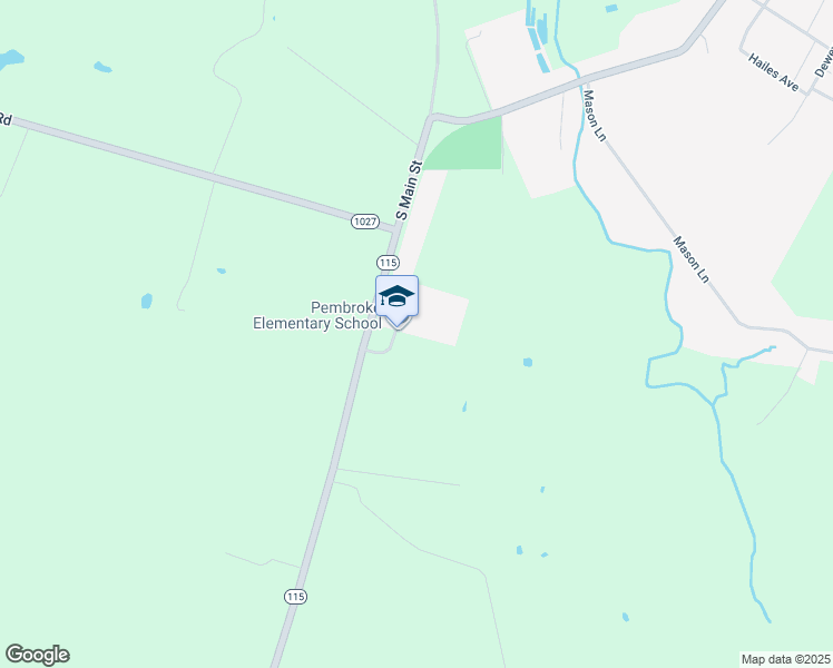 map of restaurants, bars, coffee shops, grocery stores, and more near 1600 Pembroke Oak Grove Road in Pembroke