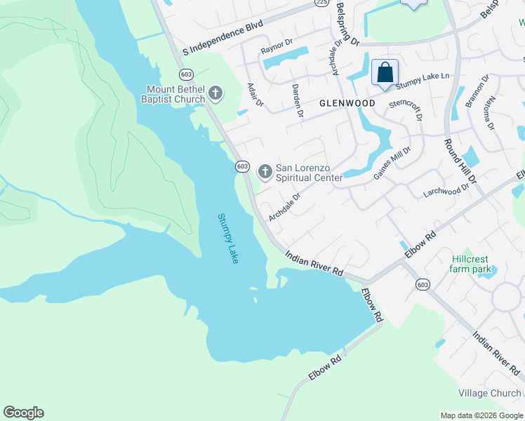 map of restaurants, bars, coffee shops, grocery stores, and more near 2649 Archdale Drive in Virginia Beach