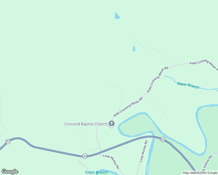 map of restaurants, bars, coffee shops, grocery stores, and more near South Burke Road in Monticello