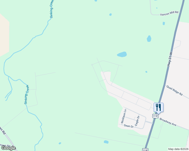 map of restaurants, bars, coffee shops, grocery stores, and more near 607 Victoria Way in Franklin