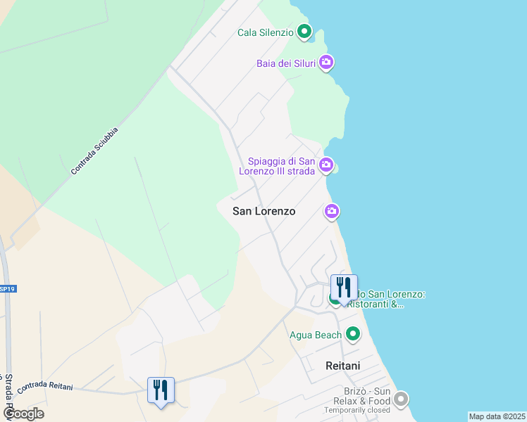 map of restaurants, bars, coffee shops, grocery stores, and more near in San Lorenzo