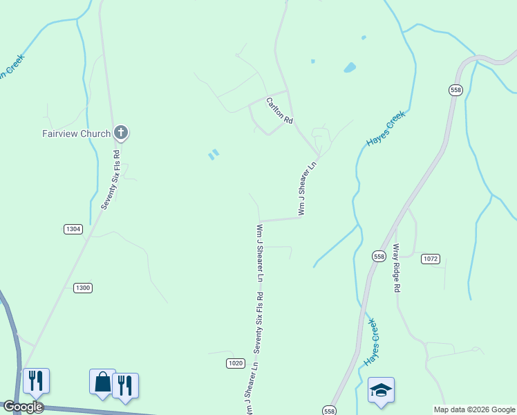 map of restaurants, bars, coffee shops, grocery stores, and more near Piercey Road in Clinton County