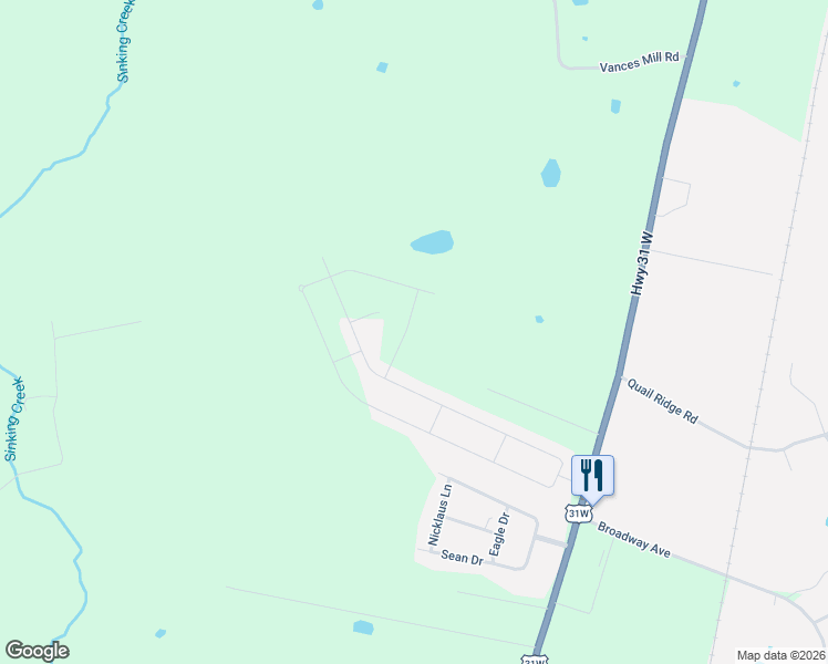 map of restaurants, bars, coffee shops, grocery stores, and more near 1009 osbourne court in Franklin