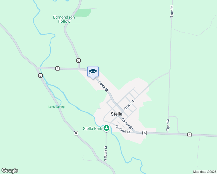 map of restaurants, bars, coffee shops, grocery stores, and more near 116-482 State Highway A in Stella