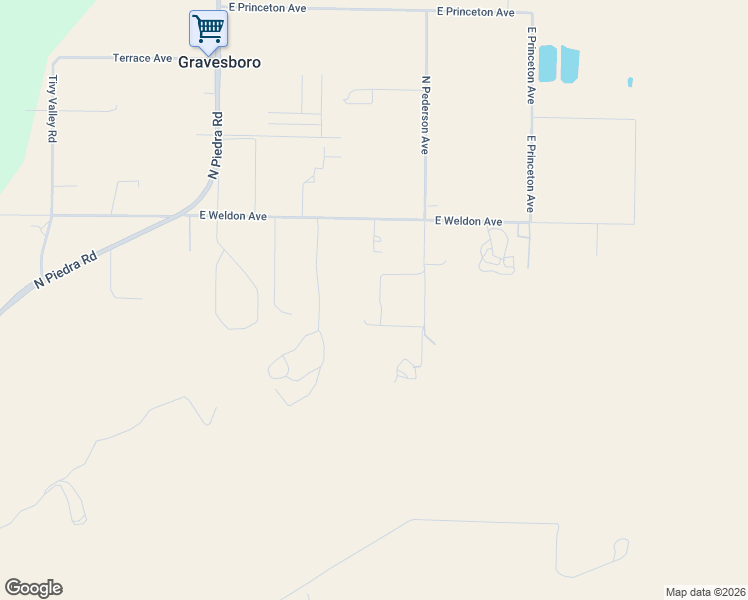 map of restaurants, bars, coffee shops, grocery stores, and more near 2117 North Pederson Avenue in Sanger