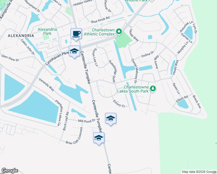 map of restaurants, bars, coffee shops, grocery stores, and more near 905 Emory Court in Virginia Beach