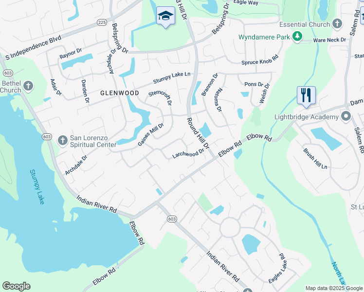 map of restaurants, bars, coffee shops, grocery stores, and more near 3912 Middlewood Drive in Virginia Beach