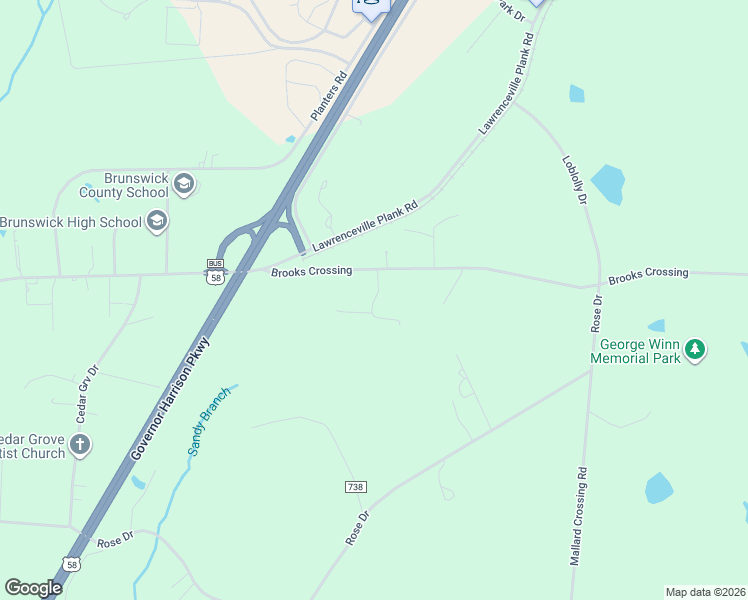 map of restaurants, bars, coffee shops, grocery stores, and more near Jonestown Drive in Brunswick County