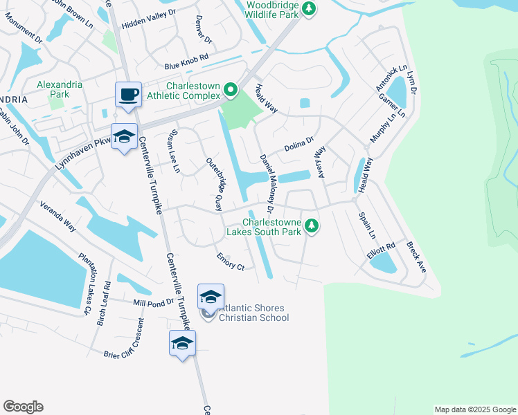 map of restaurants, bars, coffee shops, grocery stores, and more near 1973 Livingston Oak Drive in Virginia Beach
