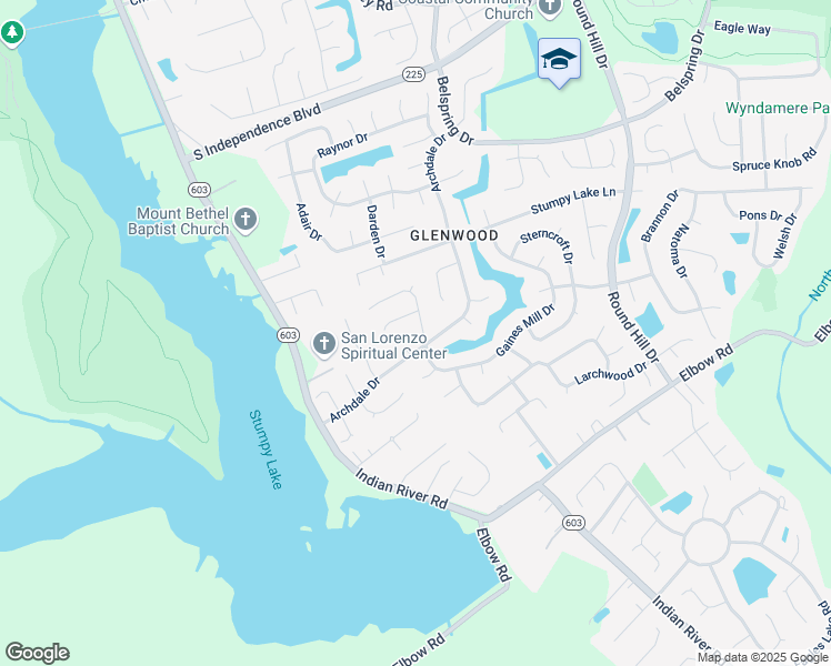 map of restaurants, bars, coffee shops, grocery stores, and more near 2704 Inglewood Lane in Virginia Beach