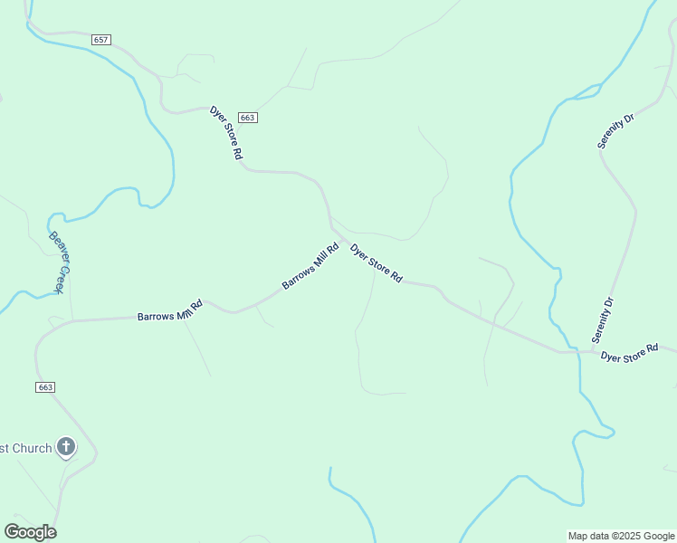 map of restaurants, bars, coffee shops, grocery stores, and more near 6448 Barrows Mill Road in Martinsville