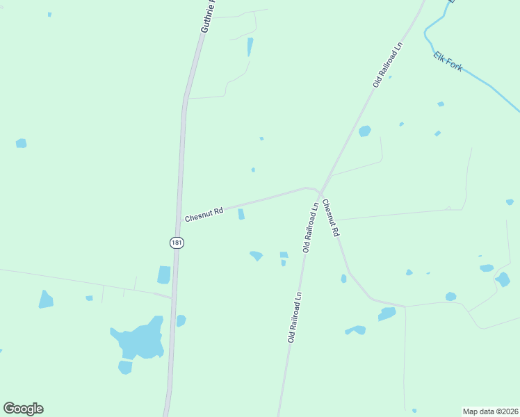 map of restaurants, bars, coffee shops, grocery stores, and more near 255 Chesnut Road in Guthrie