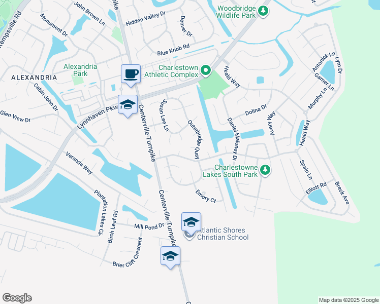 map of restaurants, bars, coffee shops, grocery stores, and more near 2005 Rosedale Circle in Virginia Beach