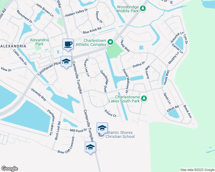 map of restaurants, bars, coffee shops, grocery stores, and more near 901 Lake Destiny Court in Virginia Beach