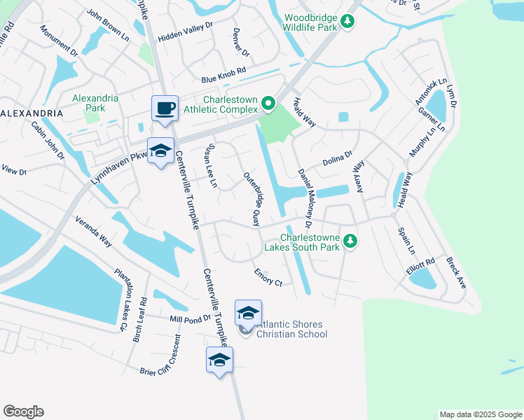 map of restaurants, bars, coffee shops, grocery stores, and more near 901 Lake Destiny Court in Virginia Beach