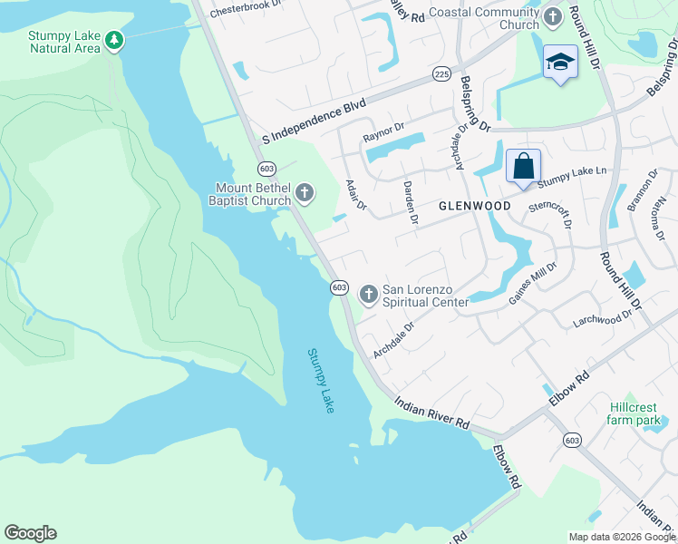 map of restaurants, bars, coffee shops, grocery stores, and more near 2509 Mario Court in Virginia Beach