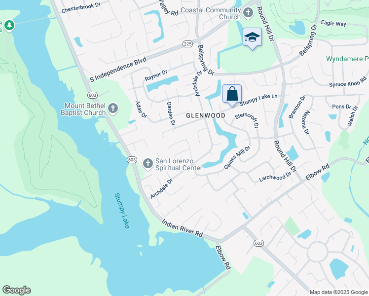 map of restaurants, bars, coffee shops, grocery stores, and more near 4004 Inglewood Court in Virginia Beach