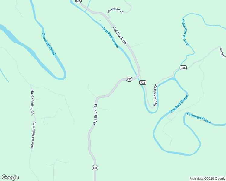 map of restaurants, bars, coffee shops, grocery stores, and more near Pot Rock Road in Woodlawn