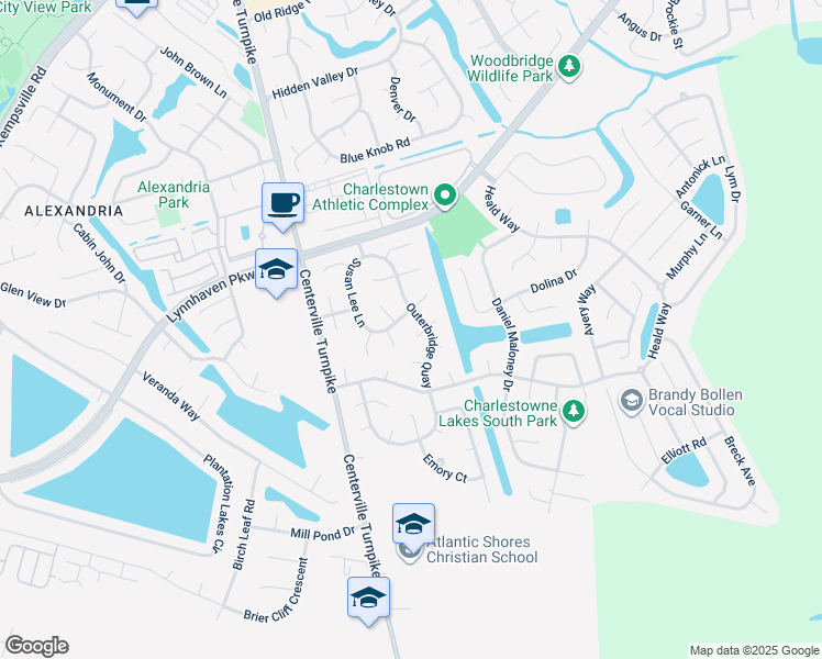 map of restaurants, bars, coffee shops, grocery stores, and more near 2021 Tanner Court in Virginia Beach