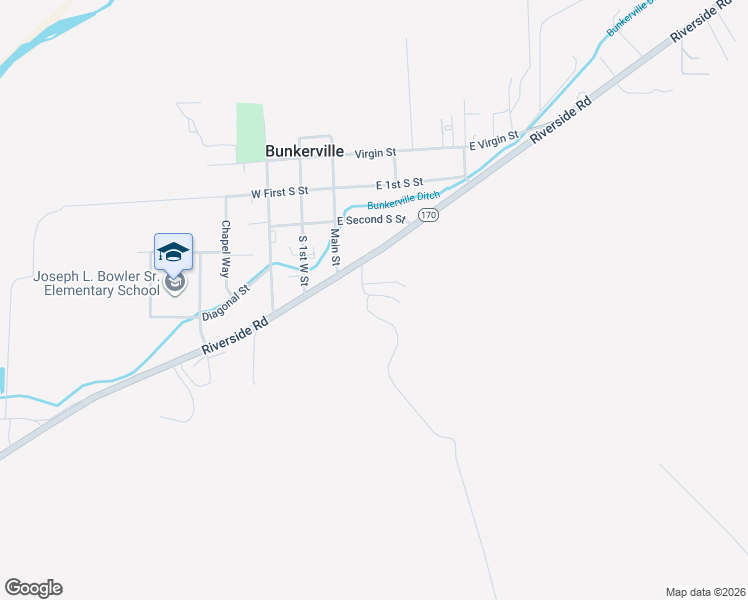 map of restaurants, bars, coffee shops, grocery stores, and more near 455 Watertower Lane in Bunkerville