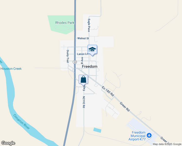 map of restaurants, bars, coffee shops, grocery stores, and more near 946 Eagle Pass in Freedom