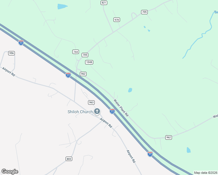 map of restaurants, bars, coffee shops, grocery stores, and more near Water Plant Road in Hillsville