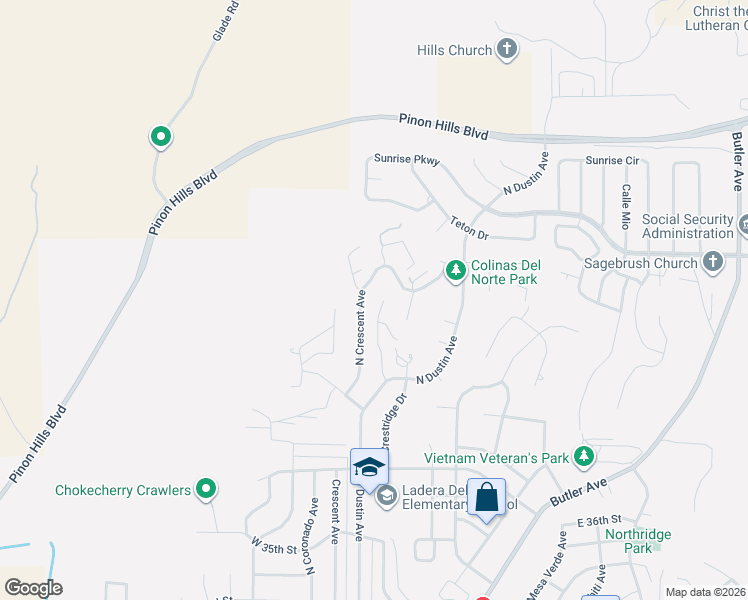 map of restaurants, bars, coffee shops, grocery stores, and more near 4221 Cristo Rey Avenue in Farmington