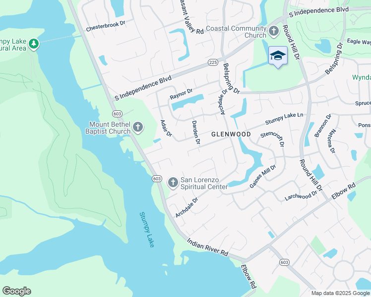 map of restaurants, bars, coffee shops, grocery stores, and more near 3932 Stumpy Lake Lane in Virginia Beach