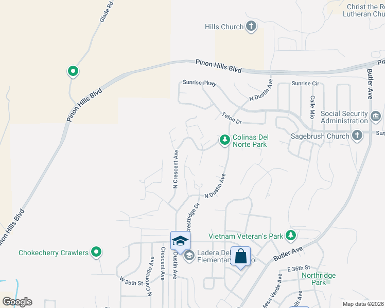 map of restaurants, bars, coffee shops, grocery stores, and more near 4221 Sedona Court in Farmington