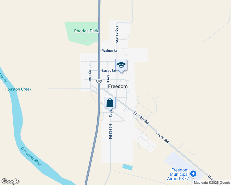 map of restaurants, bars, coffee shops, grocery stores, and more near 946 Eagle Pass in Freedom