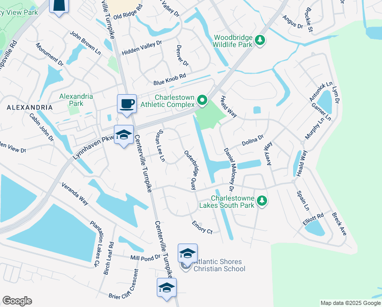 map of restaurants, bars, coffee shops, grocery stores, and more near 2012 Steinem Court in Virginia Beach